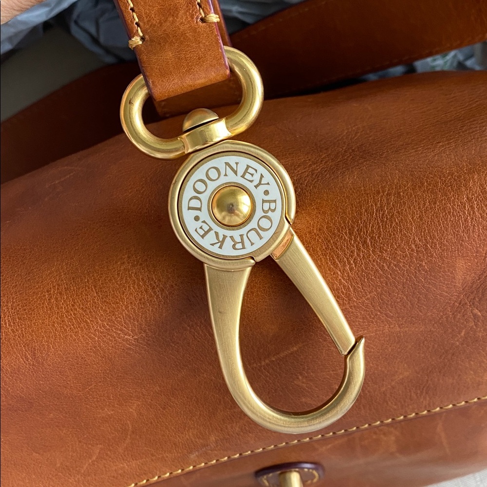 Dooney & Bourke FLORENTINE Hobo Handbag -LIBBY LEATHER INTERIOR Natural Brown - Picture 2 of 12